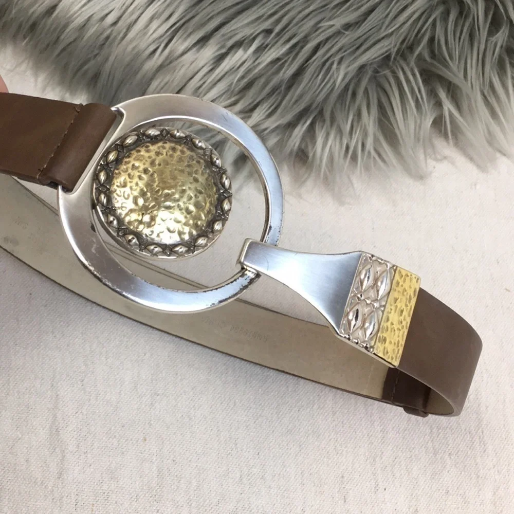 Chico’s Adjustable Leather Belt S